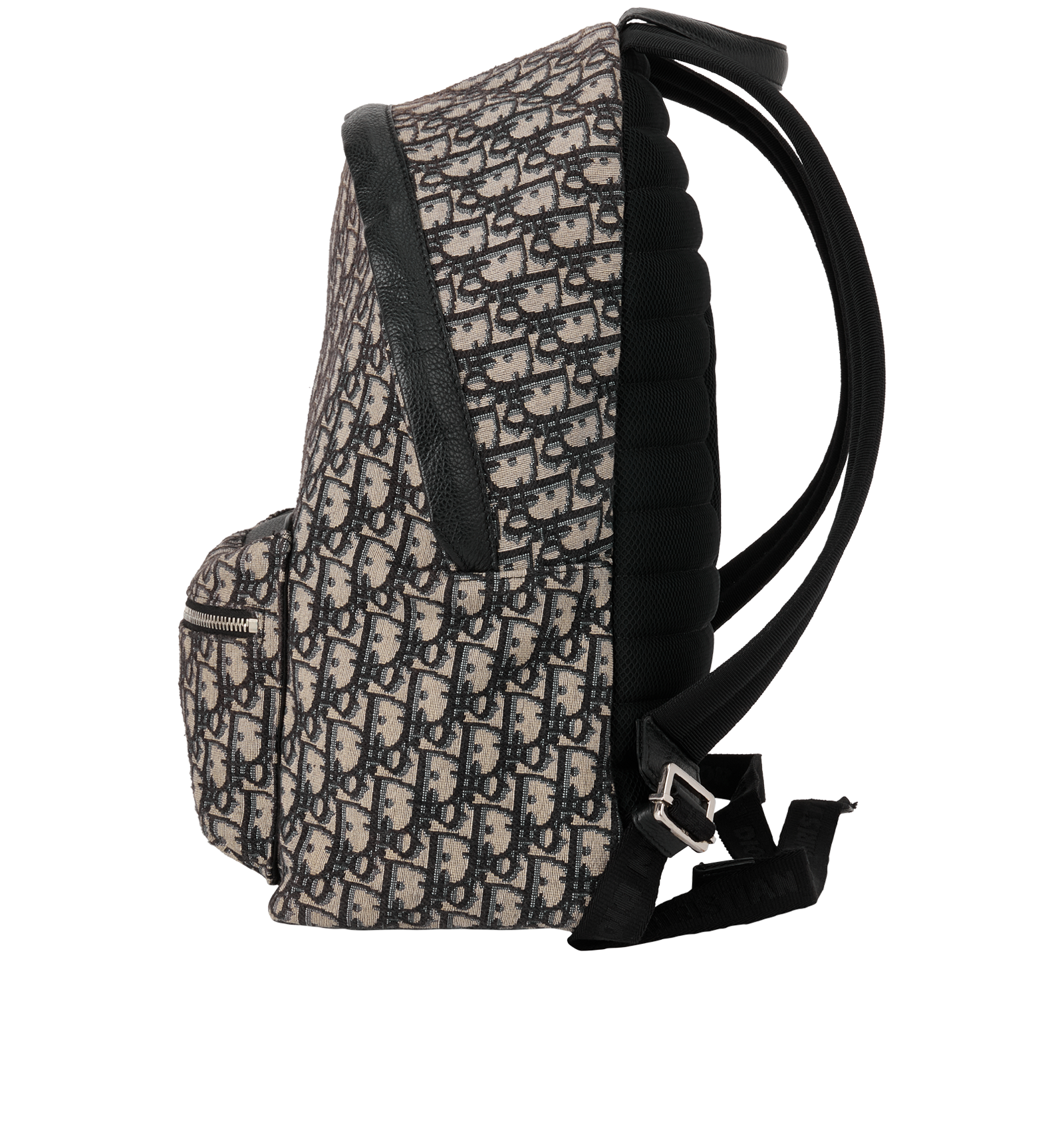 Rider Backpack, &pound;1,200, Handbags, Beige/Black/Blue, Canvas, Bottom view